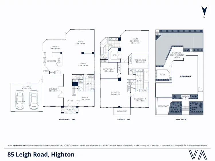 Floorplan of Homely house listing, 85 Leigh Road, Highton VIC 3216