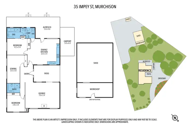 Floorplan of Homely house listing, 35 Impey Street, Murchison VIC 3610