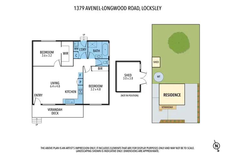 Floorplan of Homely house listing, 1379 Avenel-Longwood Road, Locksley VIC 3665
