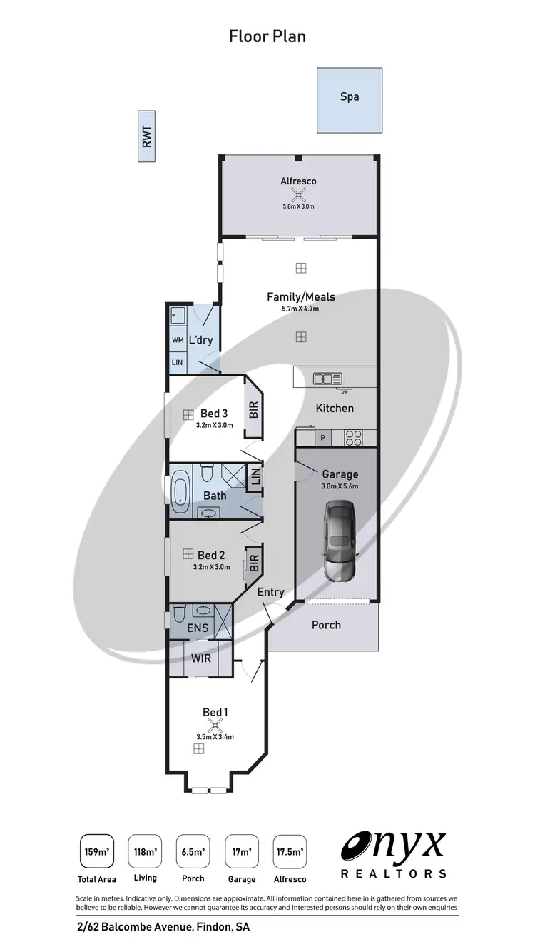 Floorplan of Homely unit listing, 2/62 Balcombe Avenue, Findon SA 5023