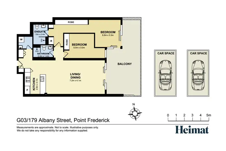 Floorplan of Homely apartment listing, G03/179 Albany Street, Point Frederick NSW 2250
