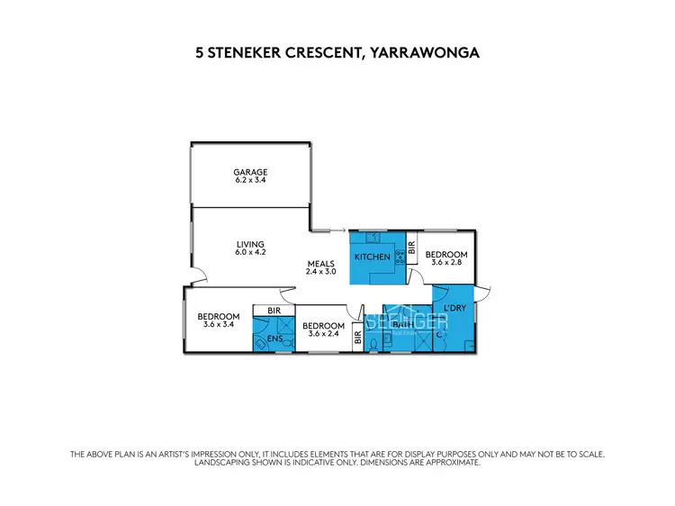 Floorplan of Homely house listing, 5 Steneker Crescent, Yarrawonga VIC 3730