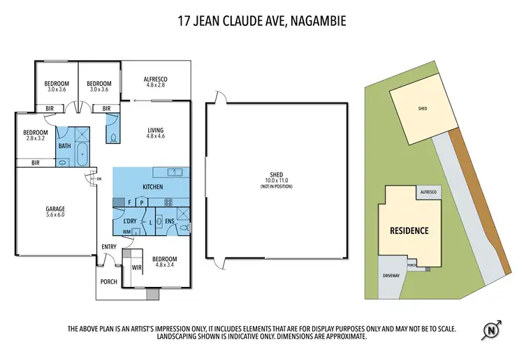 Floorplan of Homely house listing, 17 Jean Claude Ave, Nagambie VIC 3608