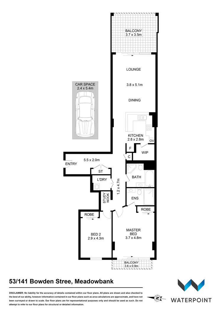 Floorplan of Homely apartment listing, 53/141 Bowden Street, Meadowbank NSW 2114