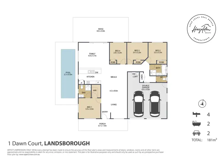 Floorplan of Homely house listing, 1 Dawn Court, Landsborough QLD 4550