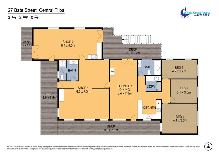 Floorplan of Homely house listing, 27 BATE STREET, Central Tilba NSW 2546