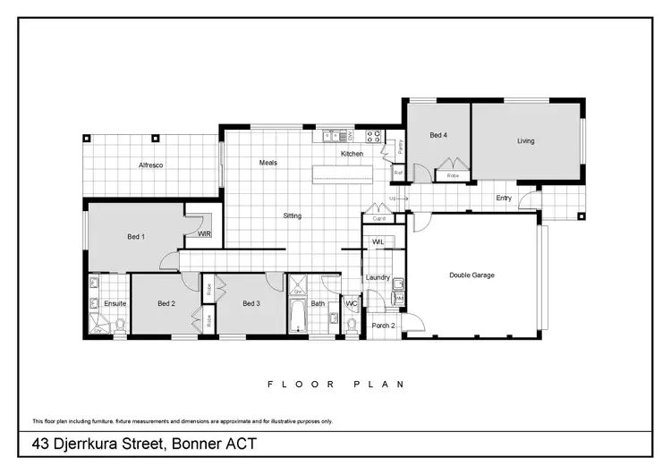 Floorplan of Homely house listing, 43 Djerrkura Street, Bonner ACT 2914