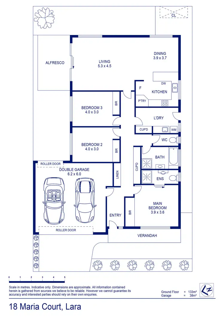 Floorplan of Homely house listing, 18 Maria Court, Lara VIC 3212