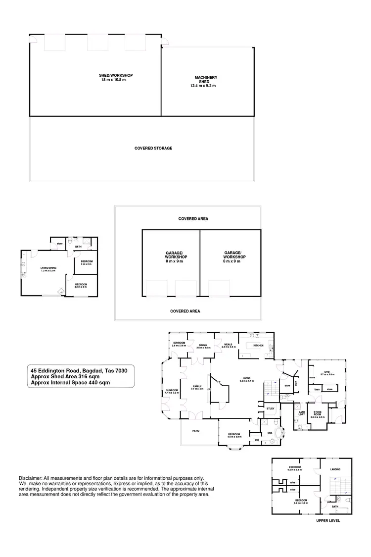 Floorplan of Homely rural property listing, 45 Eddington Road, Bagdad TAS 7030