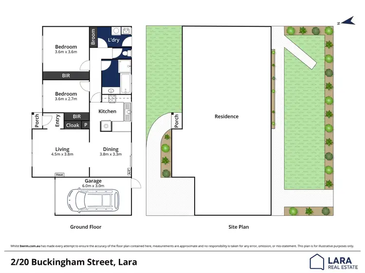 Floorplan of Homely house listing, 2/20 Buckingham Street, Lara VIC 3212