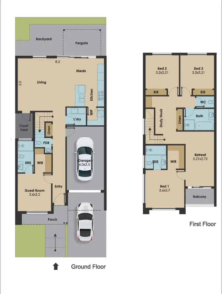 Floorplan of Homely house listing, 8 Xenon Road, Kalkallo VIC 3064