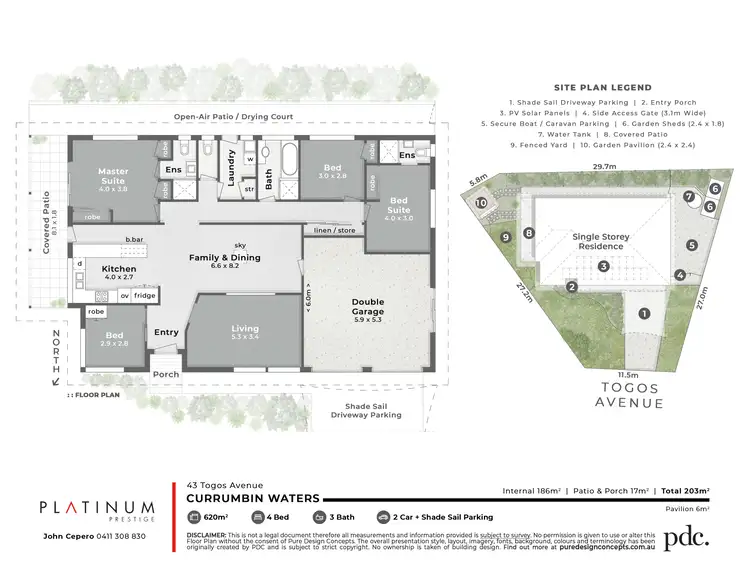 Floorplan of Homely house listing, 43 Togos Avenue, Currumbin Waters QLD 4223