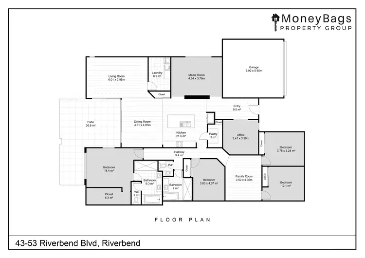 Floorplan of Homely house listing, 43-53 Riverbend Boulevarde, Riverbend QLD 4280