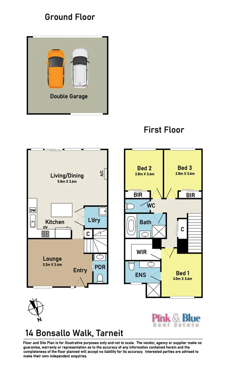 Floorplan of Homely house listing, 14 Bonsallo Walk, Tarneit VIC 3029