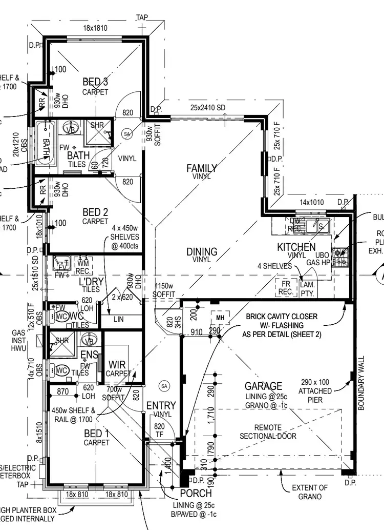 Floorplan of Homely house listing, 15 Ashdown Way, Hilbert WA 6112