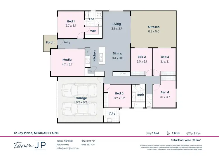 Floorplan of Homely house listing, 12 Joy Place, Meridan Plains QLD 4551