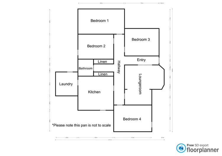 Floorplan of Homely house listing, 195 Nelson Street, Nhill VIC 3418