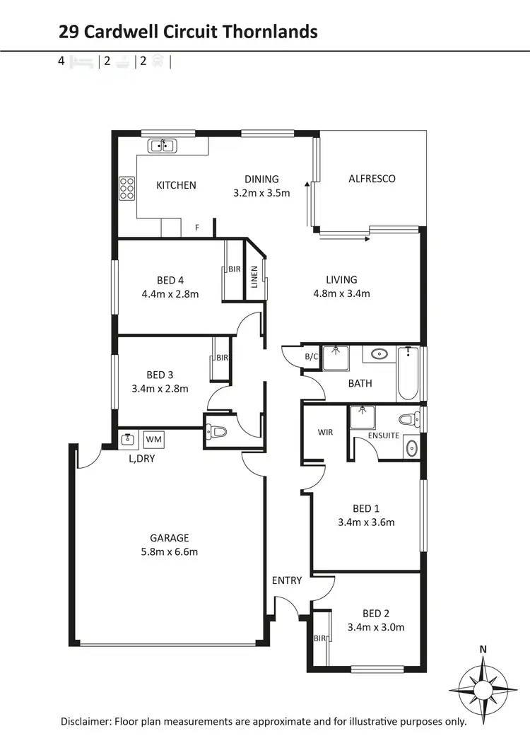 Floorplan of Homely house listing, 29 Cardwell Circuit, Thornlands QLD 4164