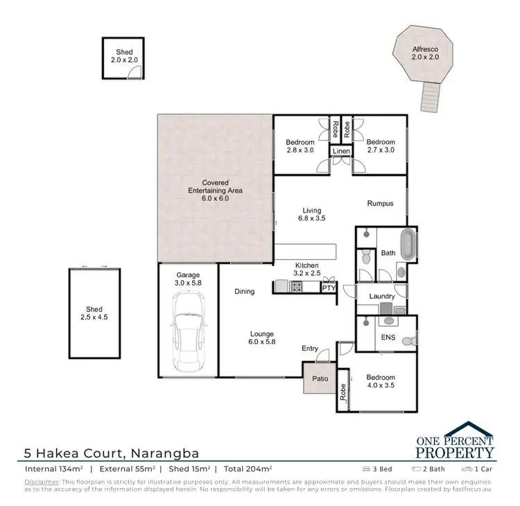 Floorplan of Homely house listing, 5 Hakea Court, Narangba QLD 4504