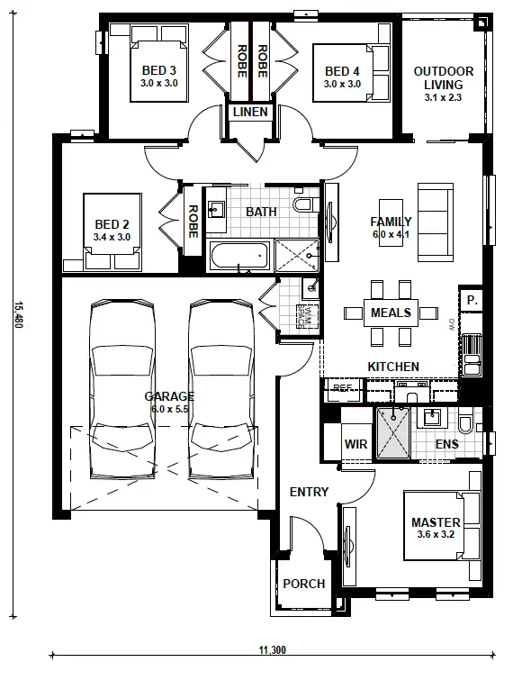 Floorplan of Homely house listing, Lot 17 Grant Street, Sebastopol VIC 3356