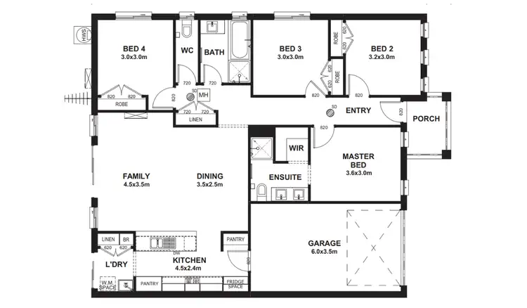 Floorplan of Homely house listing, Address available on request