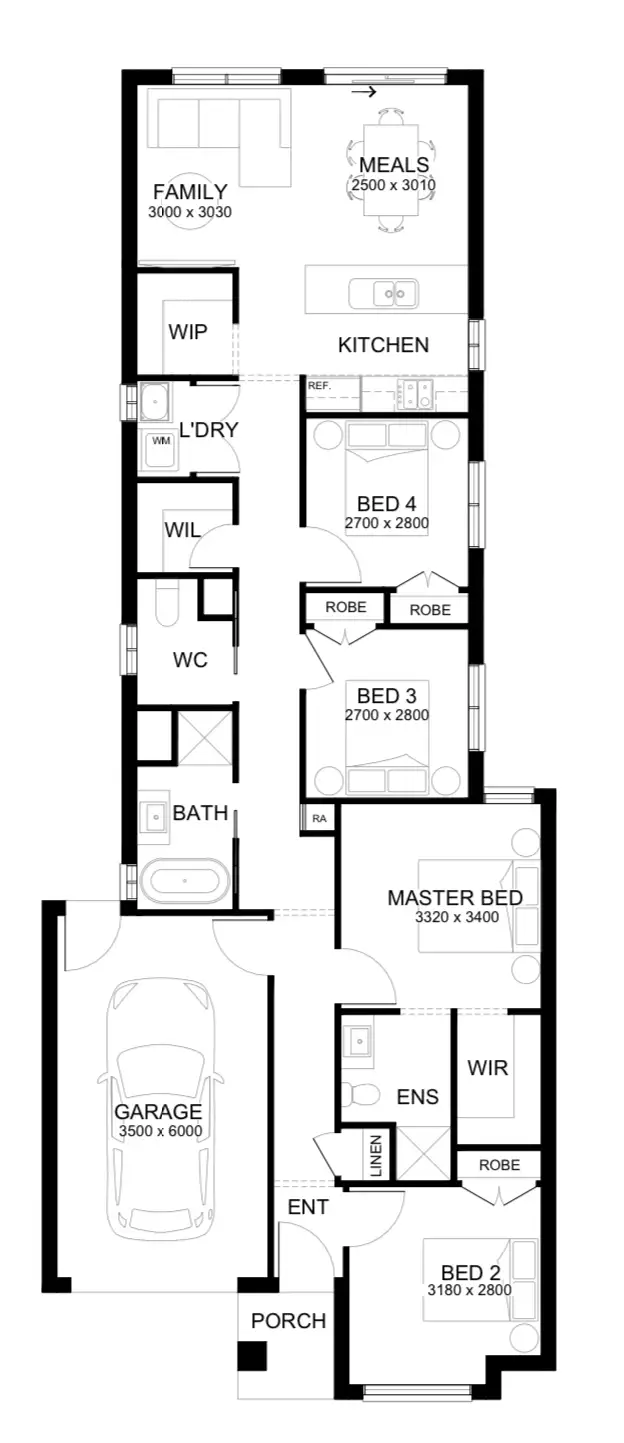 Floorplan of Homely house listing, Lot 906 Tussock Way, Officer VIC 3809