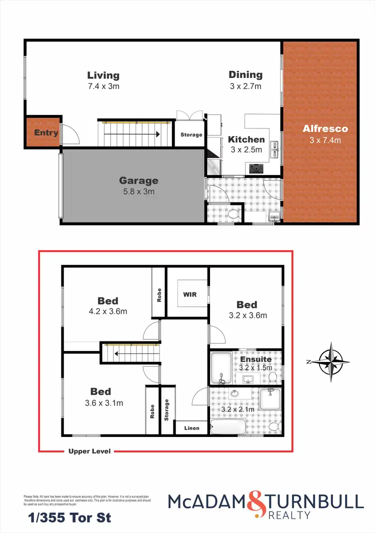 Floorplan of Homely house listing, 1/355 Tor Street, Wilsonton QLD 4350