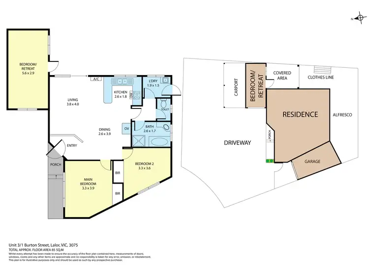Floorplan of Homely unit listing, U3/1 Burton Street, Lalor VIC 3075