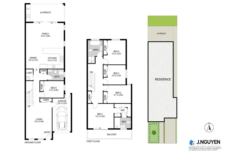 Floorplan of Homely semi-detached listing, 16a Parker Street, Fairfield NSW 2165