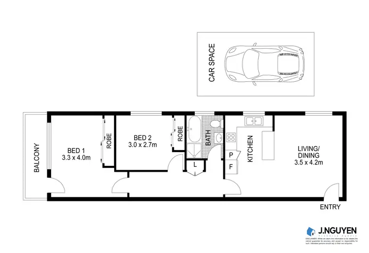 Floorplan of Homely unit listing, 2/14 Denman Avenue, Wiley Park NSW 2195