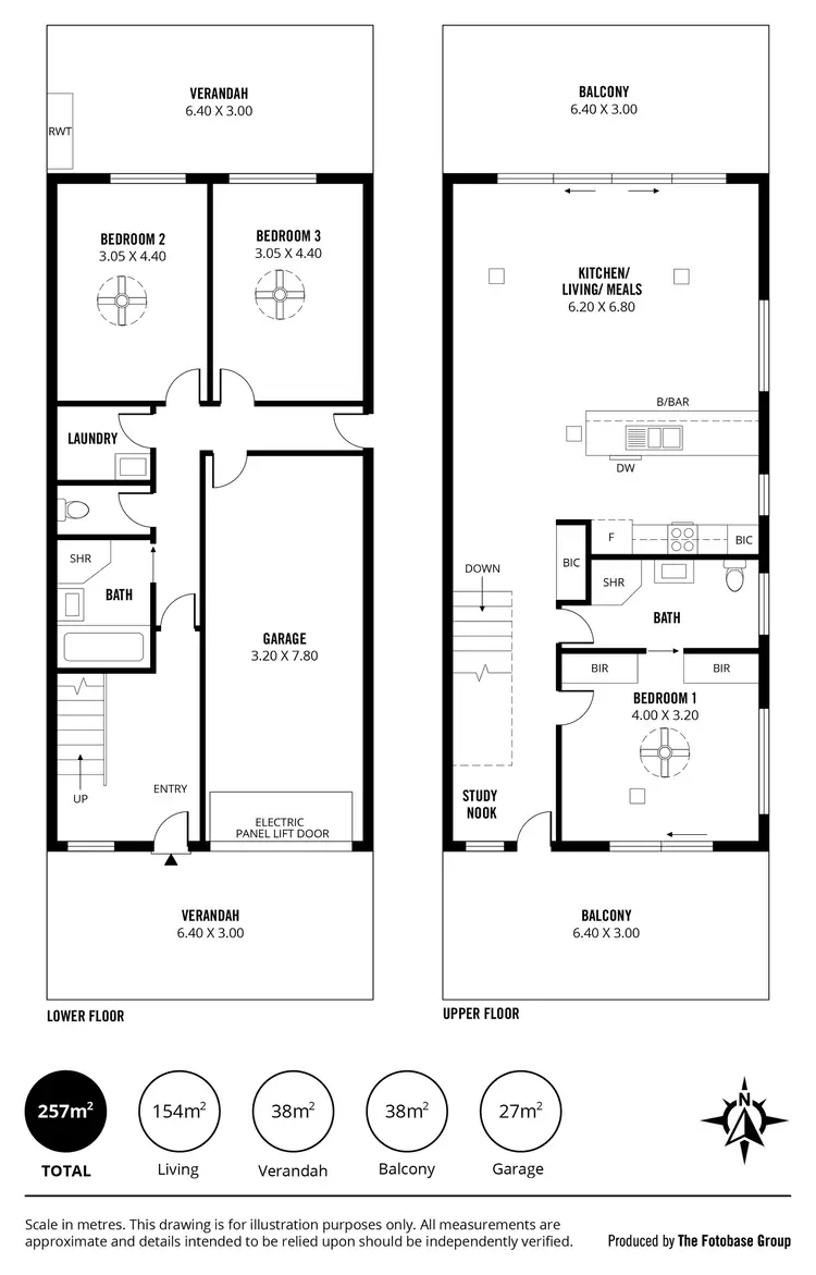 Floorplan of Homely townhouse listing, 28a St Andrews Boulevard, Normanville SA 5204