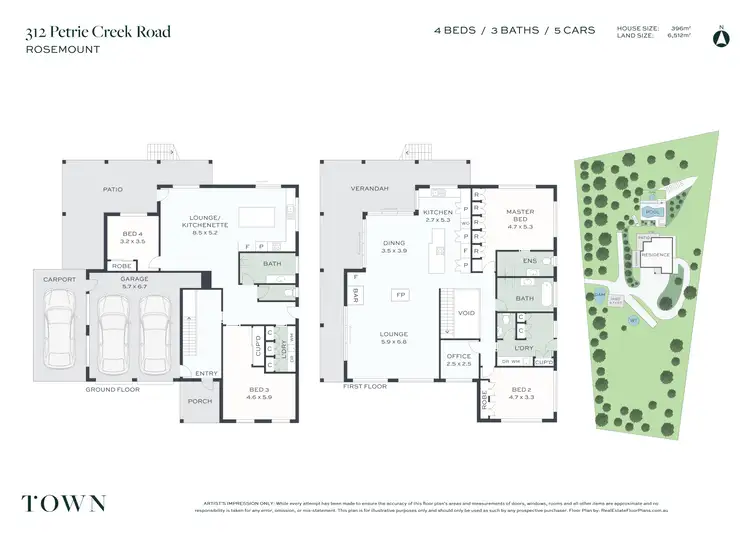 Floorplan of Homely house listing, 312 Petrie Creek Road, Rosemount QLD 4560