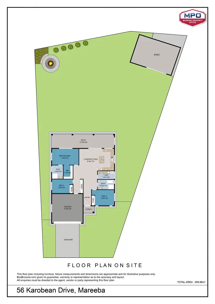 Floorplan of Homely house listing, 56 Karobean Drive, Mareeba QLD 4880