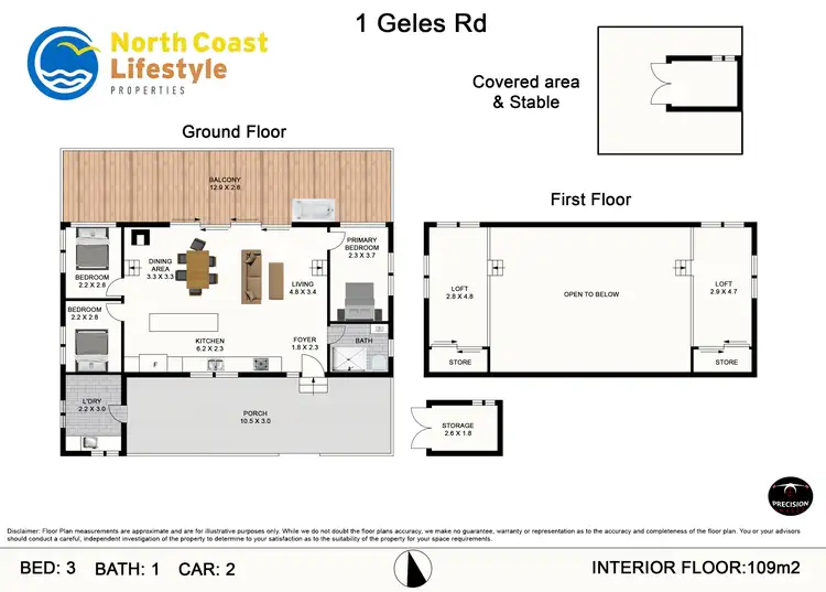 Floorplan of Homely house listing, 1 Geles Road, Upper Burringbar NSW 2483