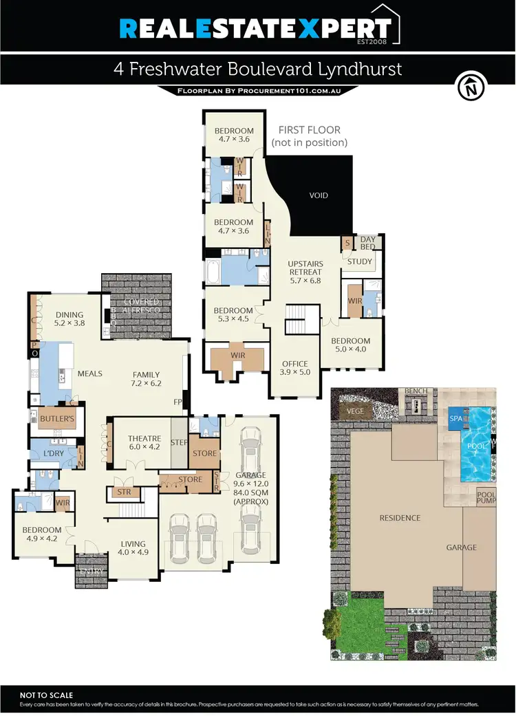 Floorplan of Homely house listing, 4 Freshwater Boulevard, Lyndhurst VIC 3975