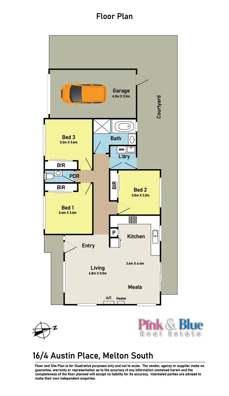 Floorplan of Homely unit listing, 16/4 Austin Place, Melton South VIC 3338