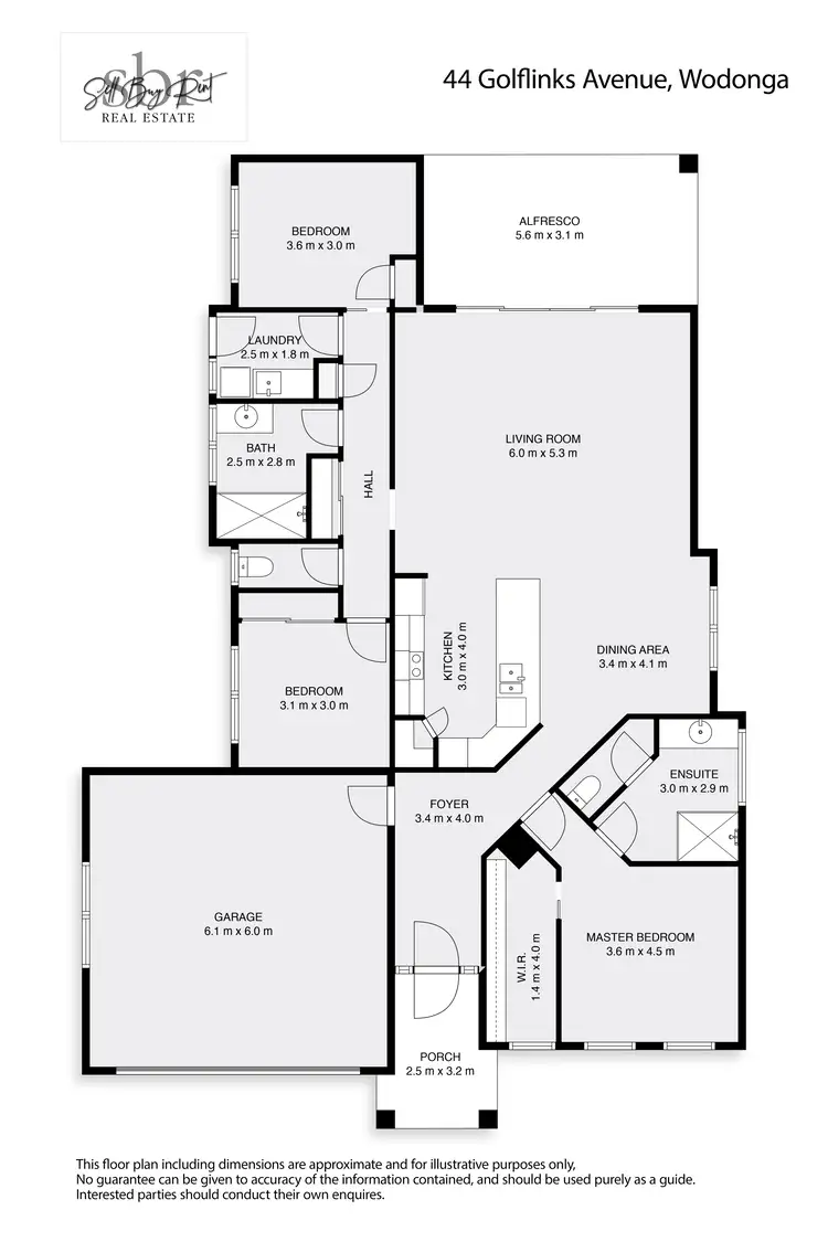 Floorplan of Homely house listing, 44 GOLFLINKS AVENUE, Wodonga VIC 3690