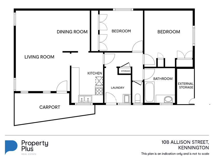 Floorplan of Homely unit listing, 1/10B Allison Street, Kennington VIC 3550