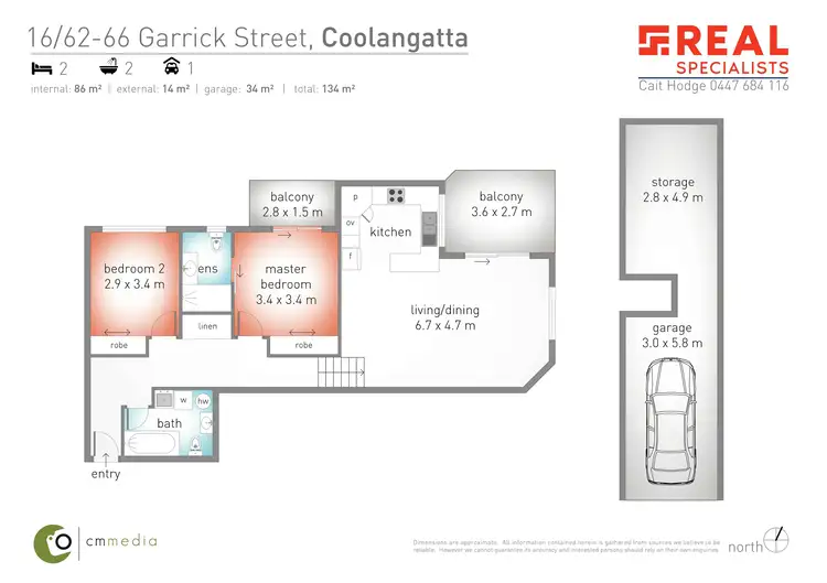 Floorplan of Homely unit listing, 16/62-66 Garrick Street, Coolangatta QLD 4225
