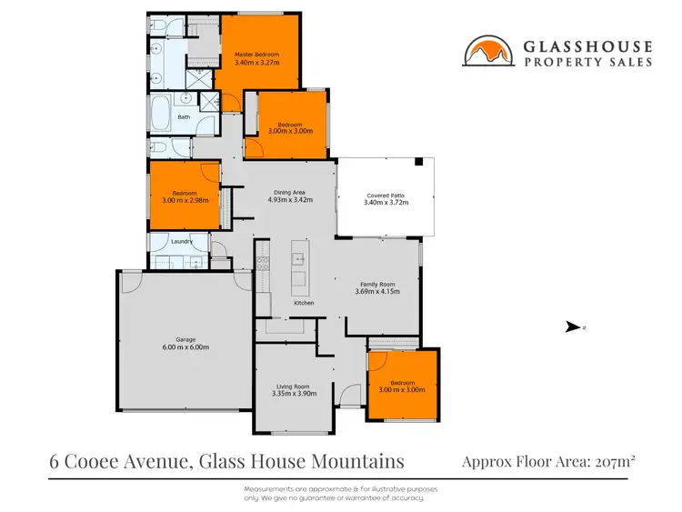Floorplan of Homely house listing, 6 Cooee Avenue, Glass House Mountains QLD 4518