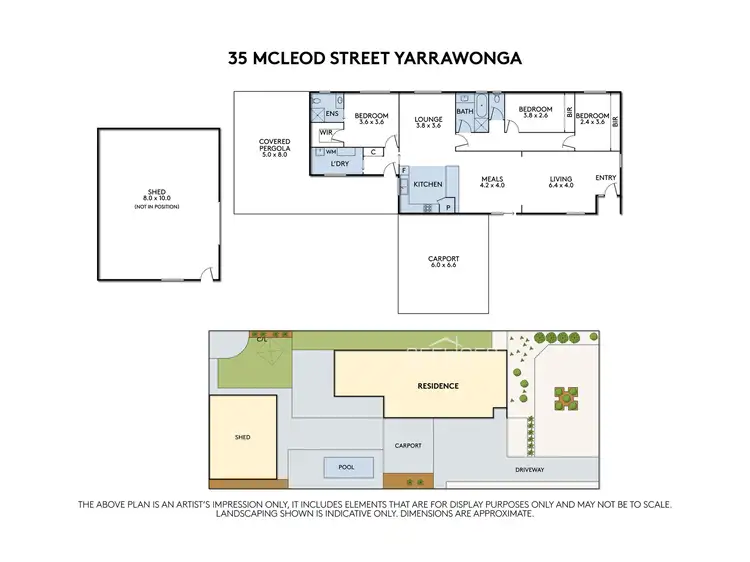 Floorplan of Homely house listing, 35 McLeod Street, Yarrawonga VIC 3730