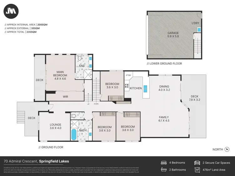 Floorplan of Homely house listing, 70 Admiral Crescent, Springfield Lakes QLD 4300