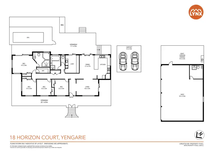 Floorplan of Homely house listing, 18 Horizon Court, Yengarie QLD 4650