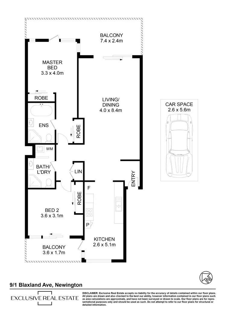 Floorplan of Homely apartment listing, 9/1 Blaxland Avenue, Newington NSW 2127