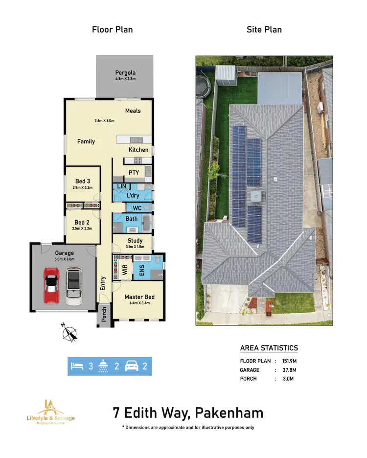 Floorplan of Homely house listing, 7 Edith Way, Pakenham VIC 3810