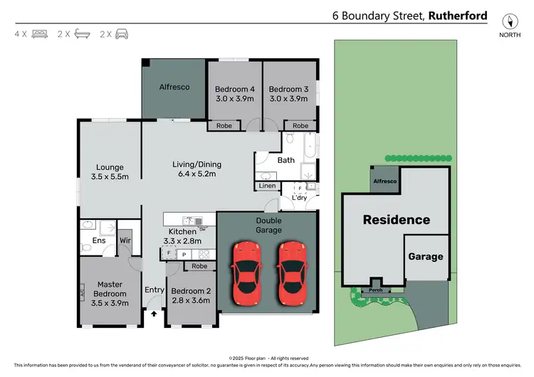 Floorplan of Homely house listing, 6 Boundary Street, Rutherford NSW 2320
