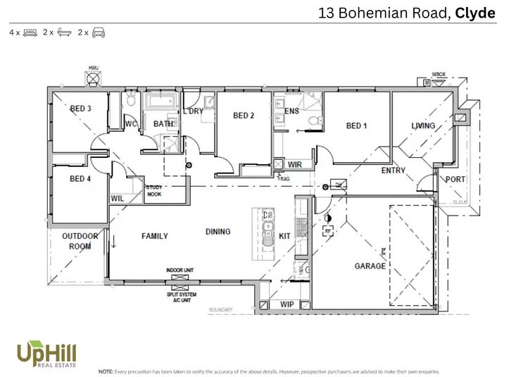 Floorplan of Homely house listing, 13 Bohemian Road, Clyde VIC 3978