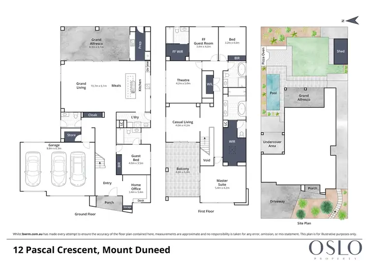 Floorplan of Homely house listing, 12 Pascal Crescent, Mount Duneed VIC 3217