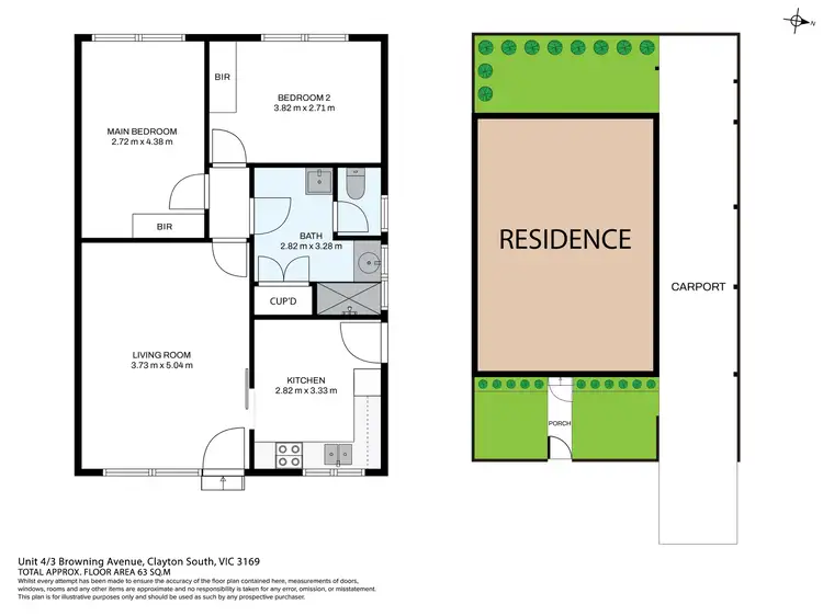 Floorplan of Homely unit listing, 4/3 Browning Avenue, Clayton South VIC 3169