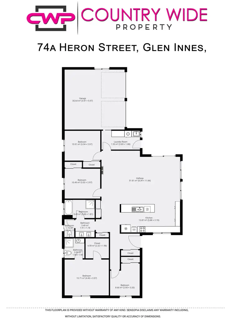 Floorplan of Homely house listing, 74a Heron Street, Glen Innes NSW 2370